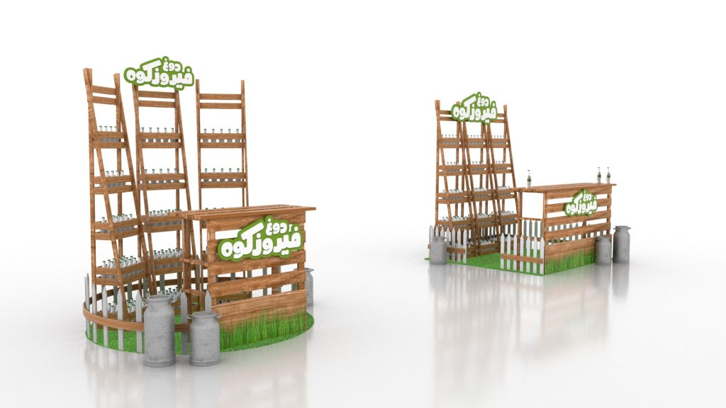 طراحی و تولید کانترهای فروش و سمپلینگ خلاقانه